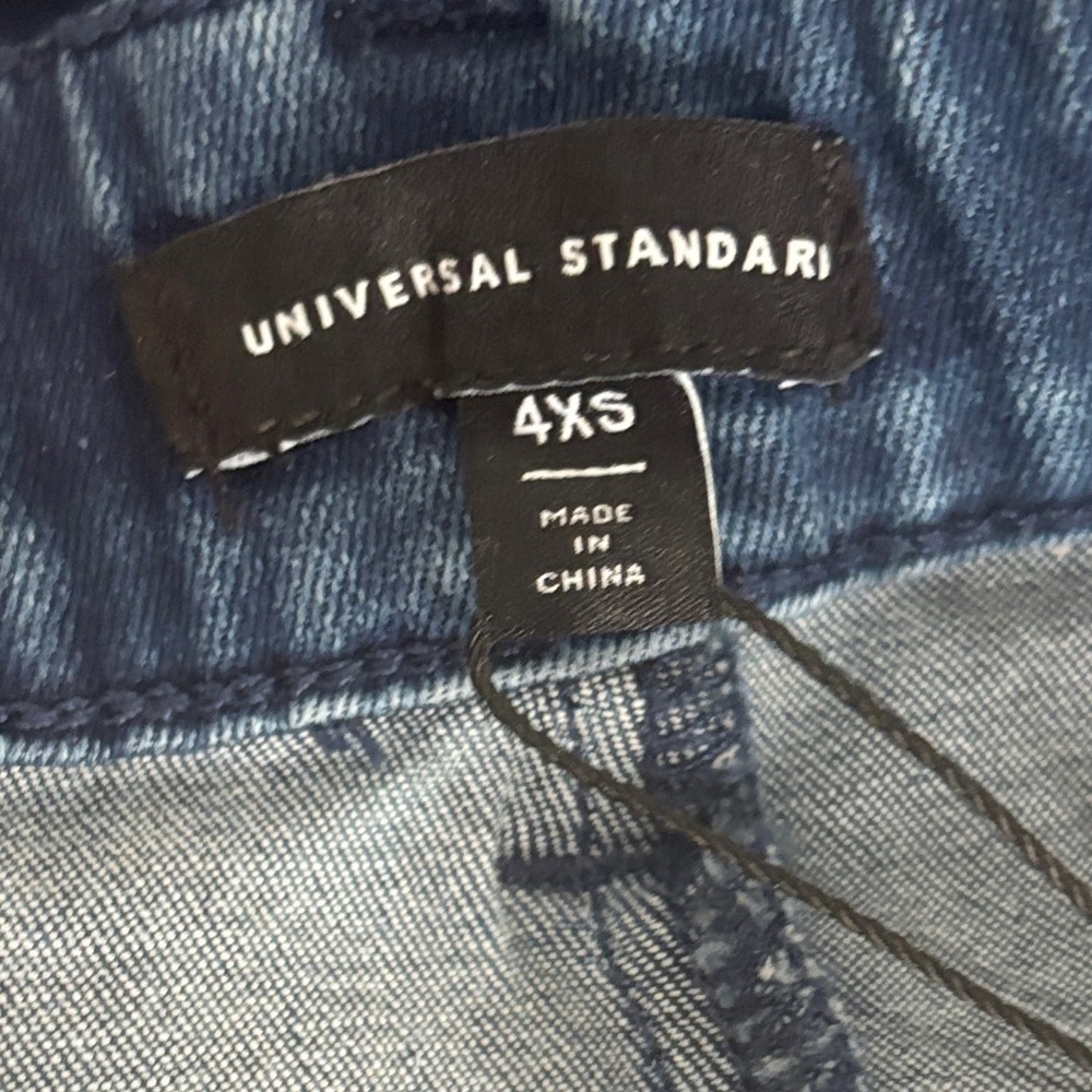Universal Standard Blue 4XS(00-0) CARRIE HIGH RISE WIDE LEG JEANS - Picture 8 of 11